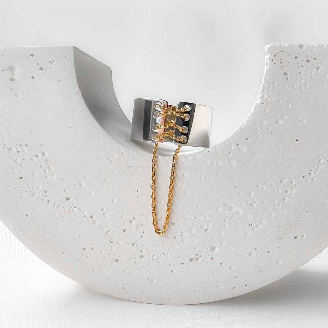 Ring "Corset" | Sterling Silver 925 - Ukrainian Jewelry