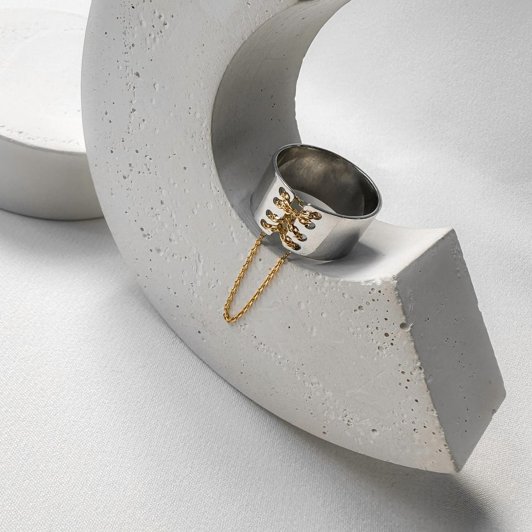 Ring "Corset" | Sterling Silver 925 - Ukrainian Jewelry