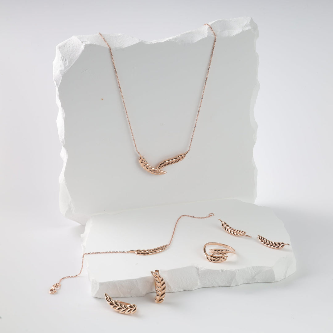 Gold Ring Wheat Ears - Ukrainian Jewelry