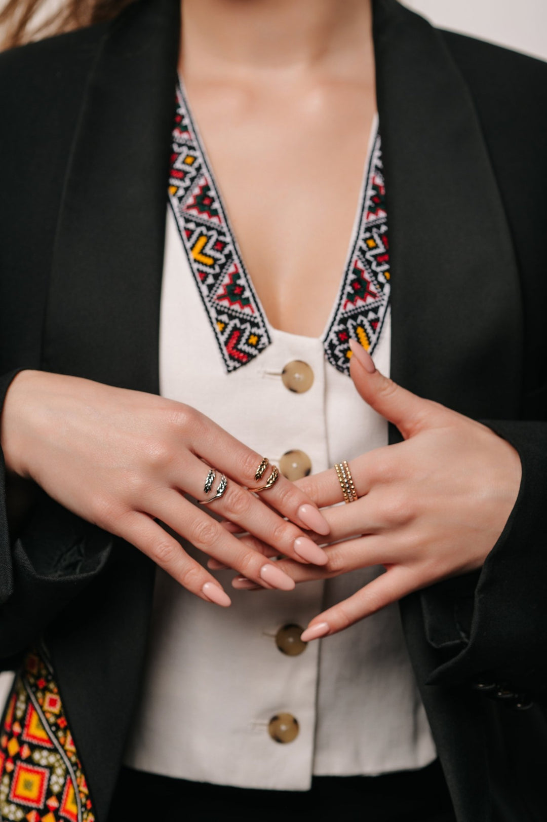 Gold Ring Wheat Ears - Ukrainian Jewelry