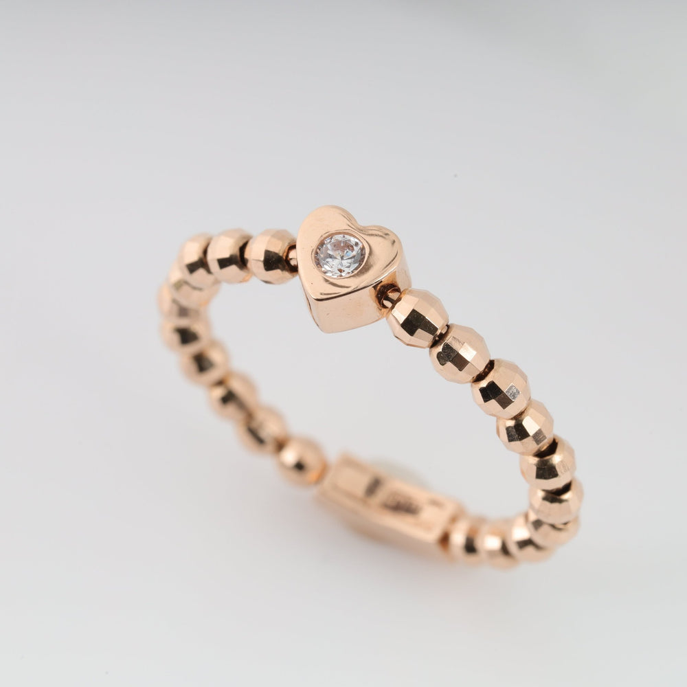 Ring "With You" | 14K Rose Gold (585) - Ukrainian Jewelry