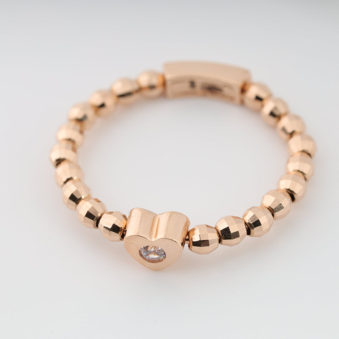 Ring "With You" | 14K Rose Gold (585) - Ukrainian Jewelry