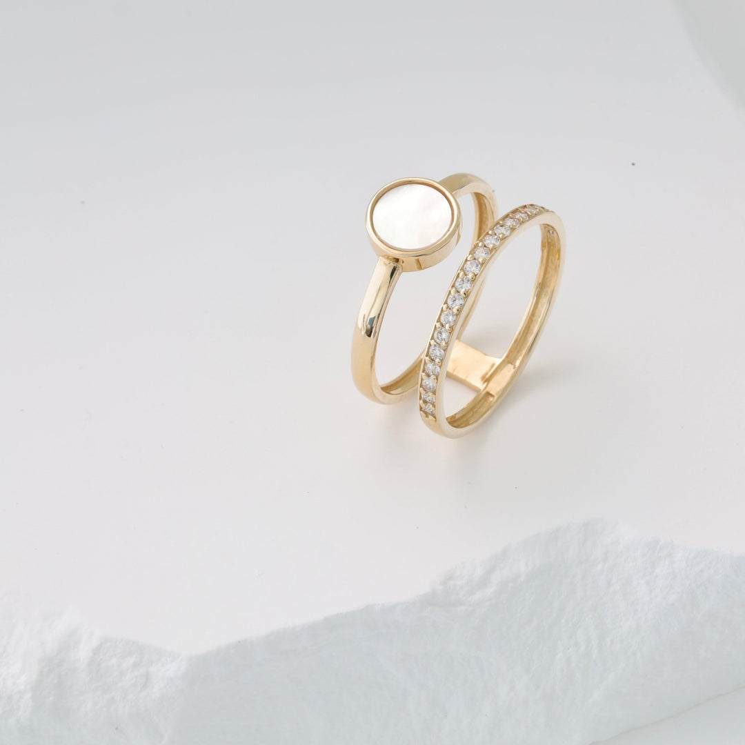 Gold Ring Ocean Depths | 14K Yellow Gold (585) - Ukrainian Jewelry