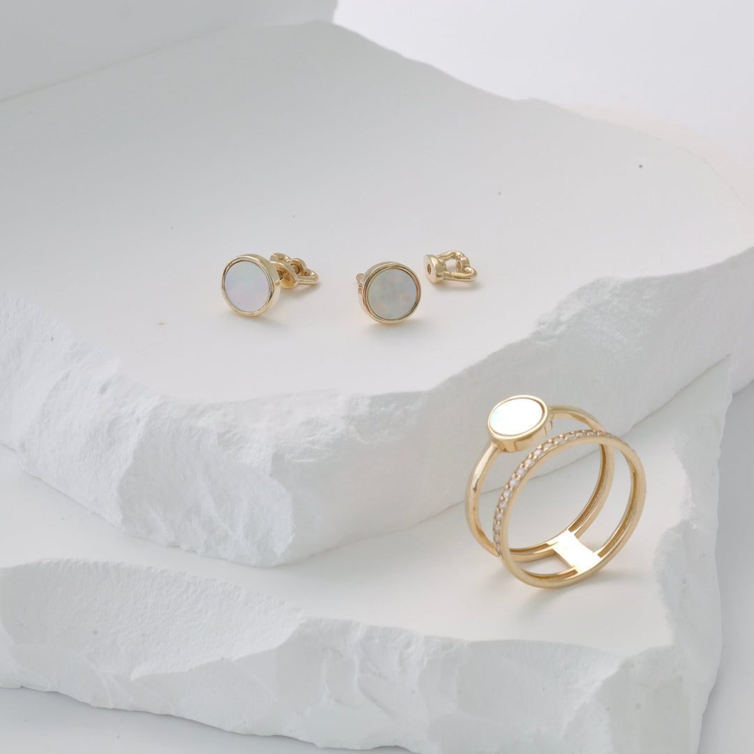 Gold Ring Ocean Depths | 14K Yellow Gold (585) - Ukrainian Jewelry