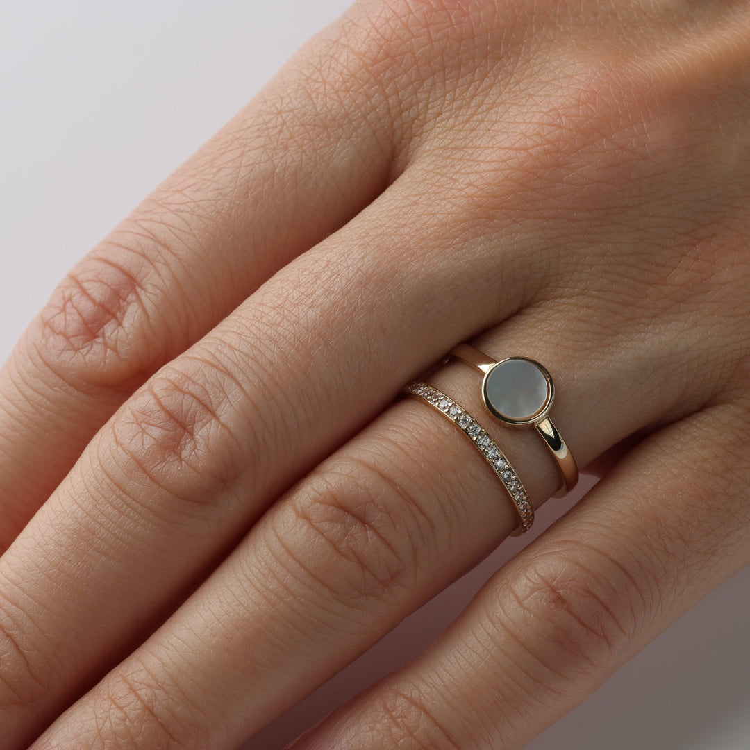 Gold Ring Ocean Depths | 14K Yellow Gold (585) - Ukrainian Jewelry