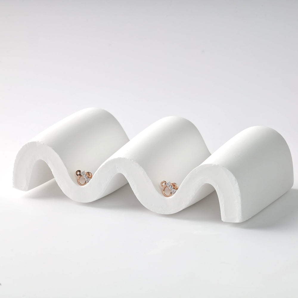 Золоті сережки - пусети Мікі - Ukrainian Jewelry