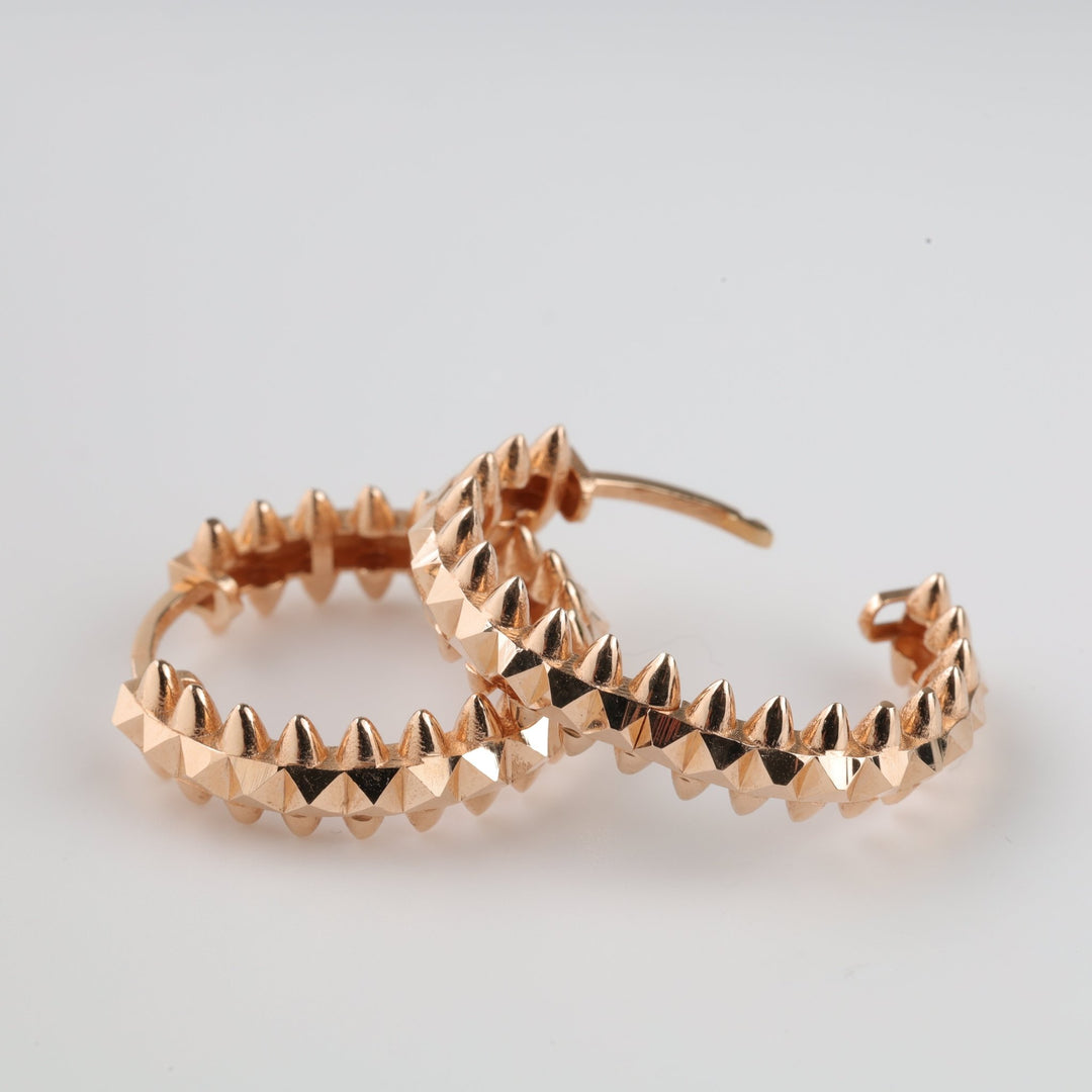 Gold Spike Earrings | 14K Rose Gold - Ukrainian Jewelry