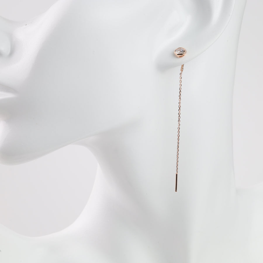 Сережки протяжки класичні | Золото 585 - Ukrainian Jewelry