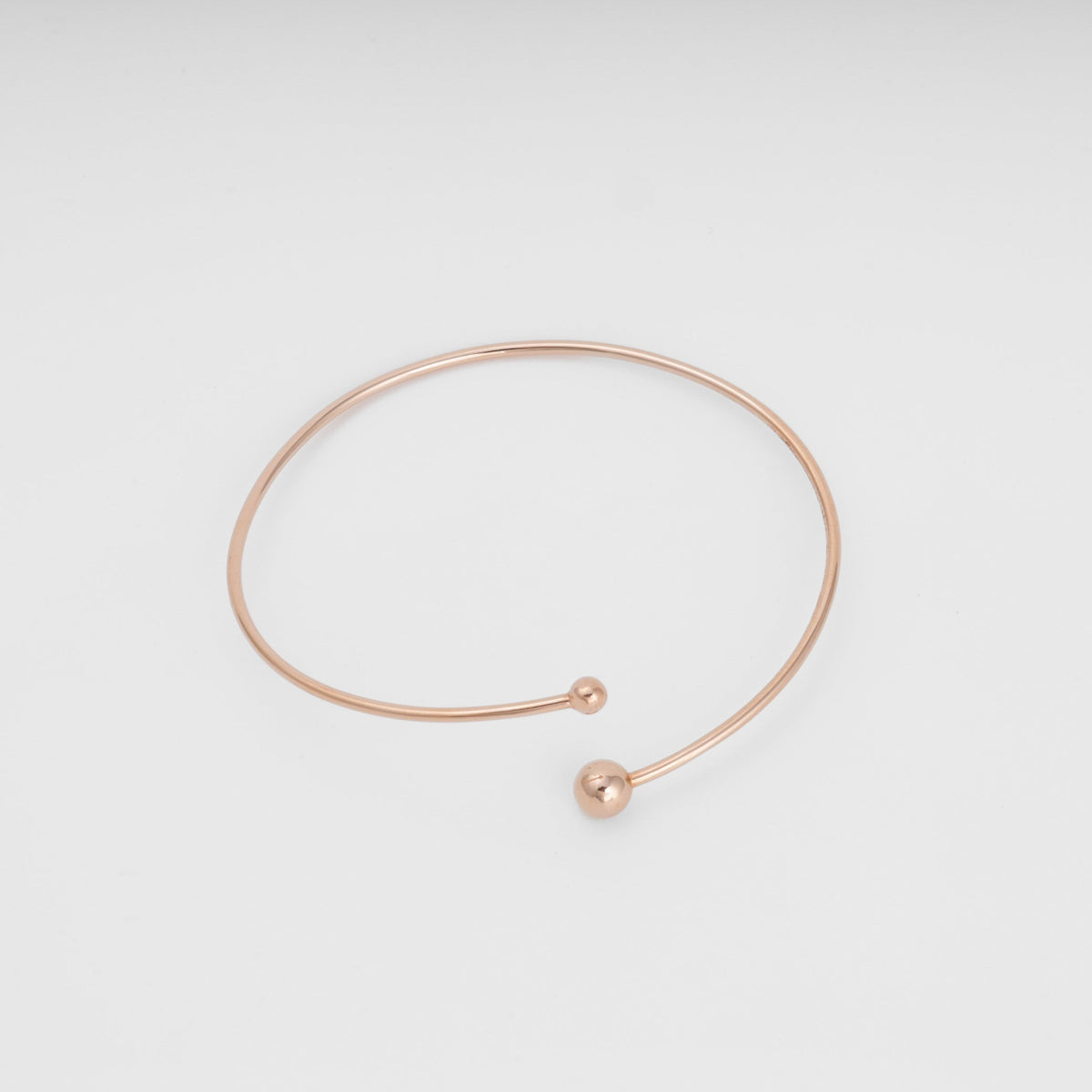 Minimalist Bangle Bracelet 14K (585) Rose Gold | Ukrainian Jewelry