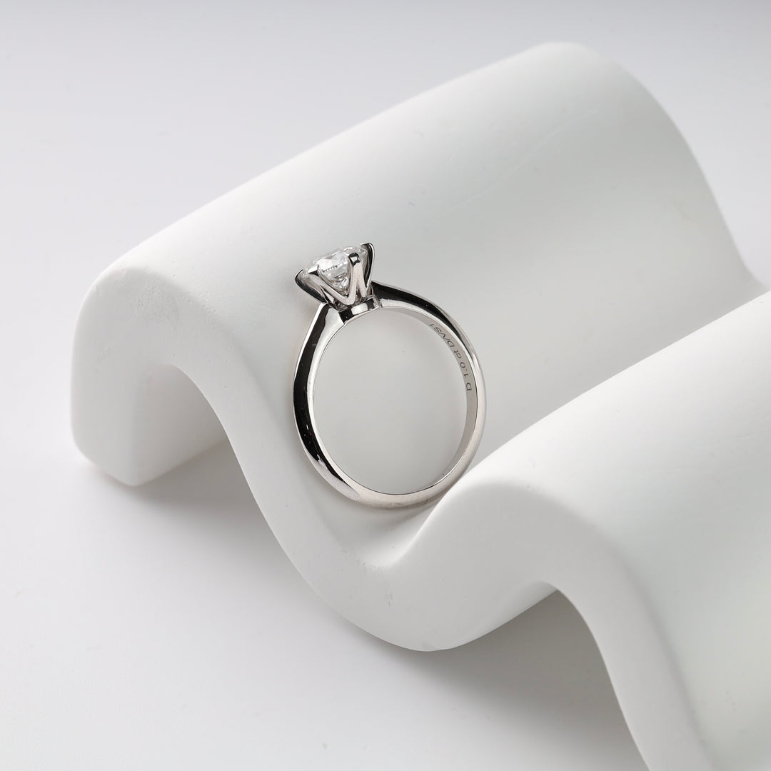1 carat Lab Diamond Engagement ring | White gold 585