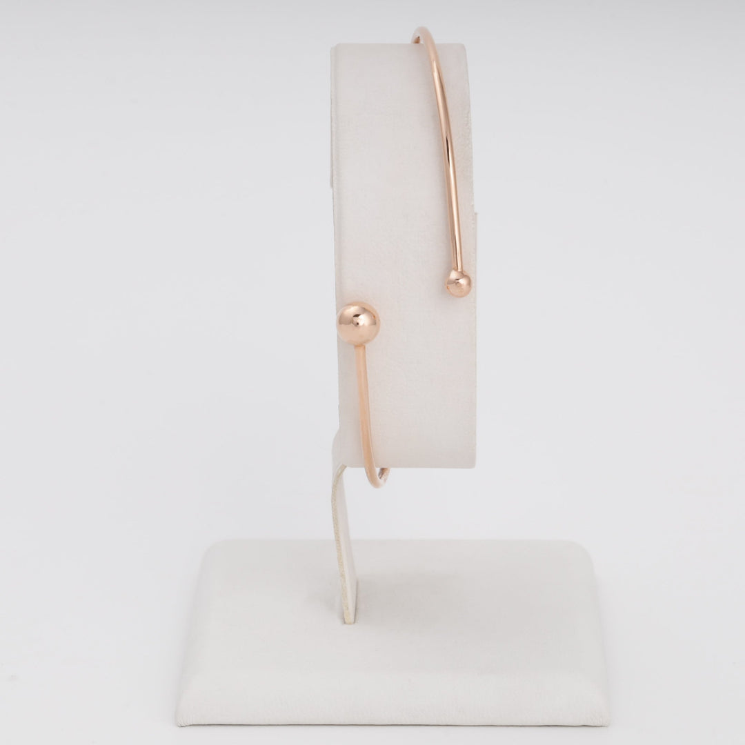 Minimalist Bangle Bracelet 14K (585) Rose Gold | Ukrainian Jewelry