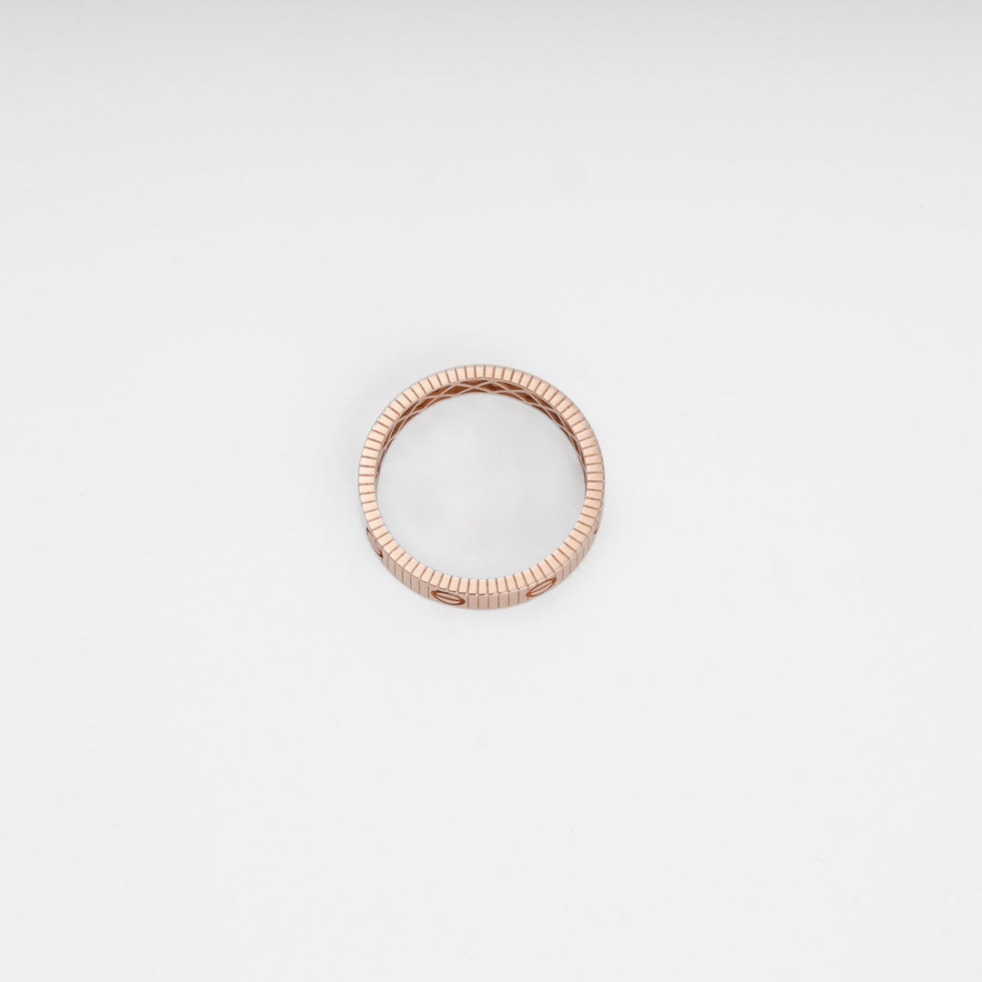 Textured Rose Gold Ring with Nail Imprints 14K (585) | Ukrainian Jewelry