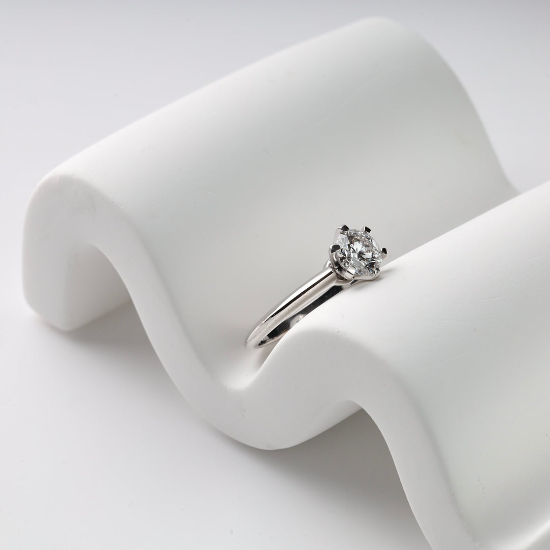 1 carat Lab Diamond Engagement ring | White gold 585