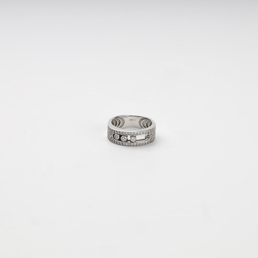 Silver 925 Multi-Row Cubic Zirconia Ring | Ukrainian Jewelry