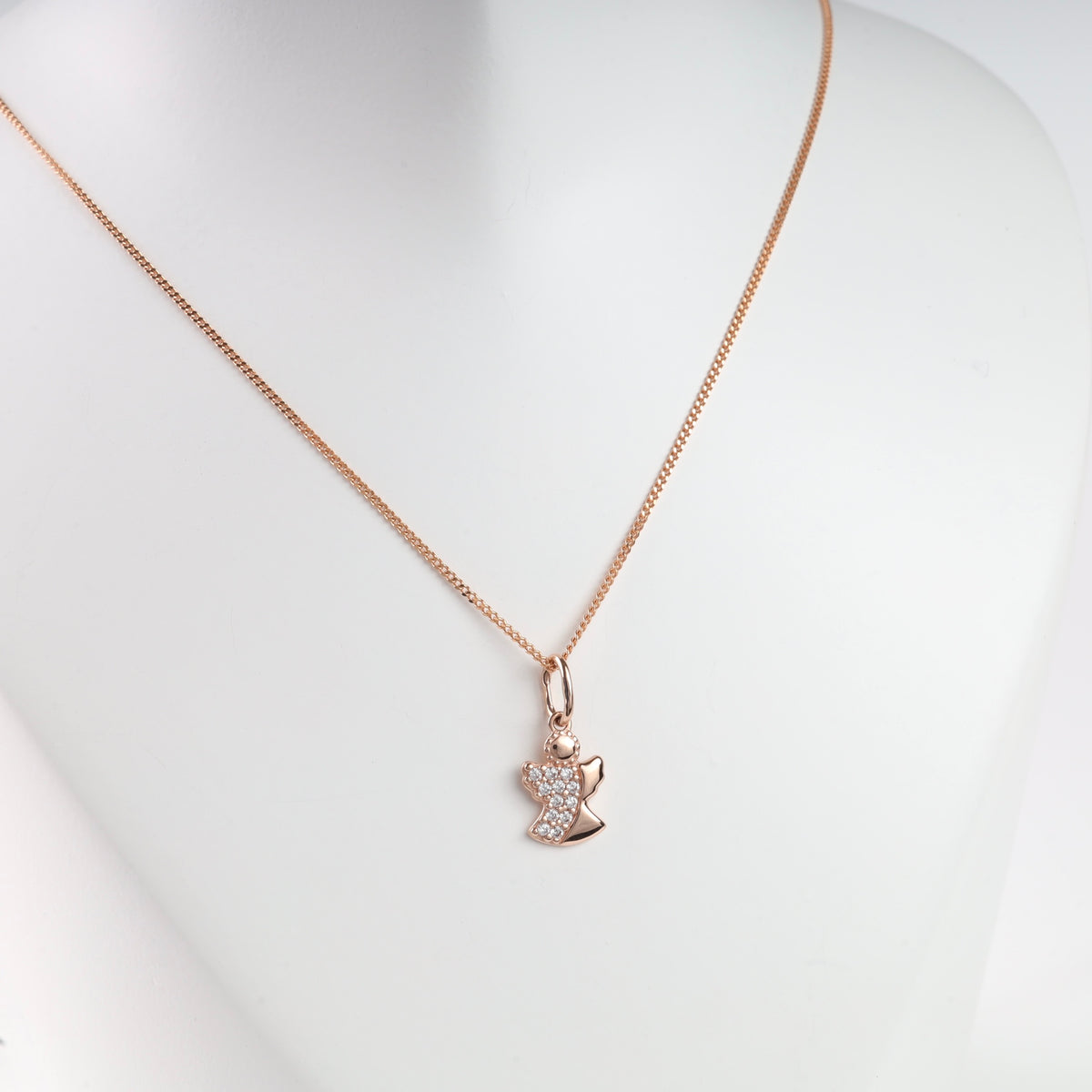 Angel’s love Pendant | 14K Rose gold (585) - Ukrainian Jewelry