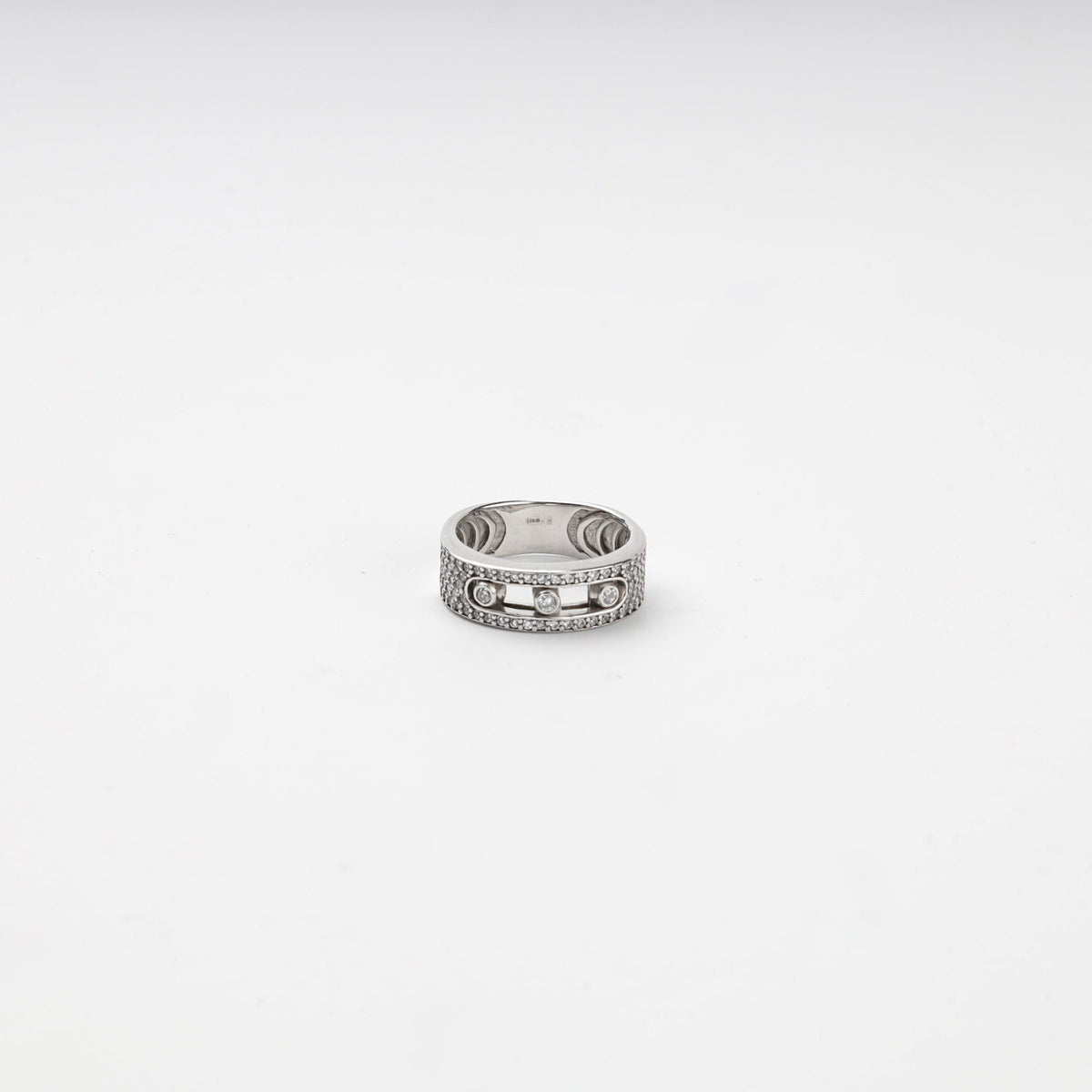 Silver 925 Multi-Row Cubic Zirconia Ring | Ukrainian Jewelry