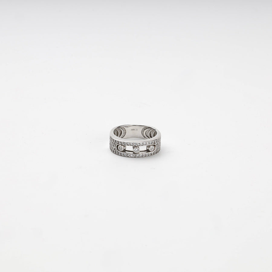 Silver 925 Multi-Row Cubic Zirconia Ring | Ukrainian Jewelry