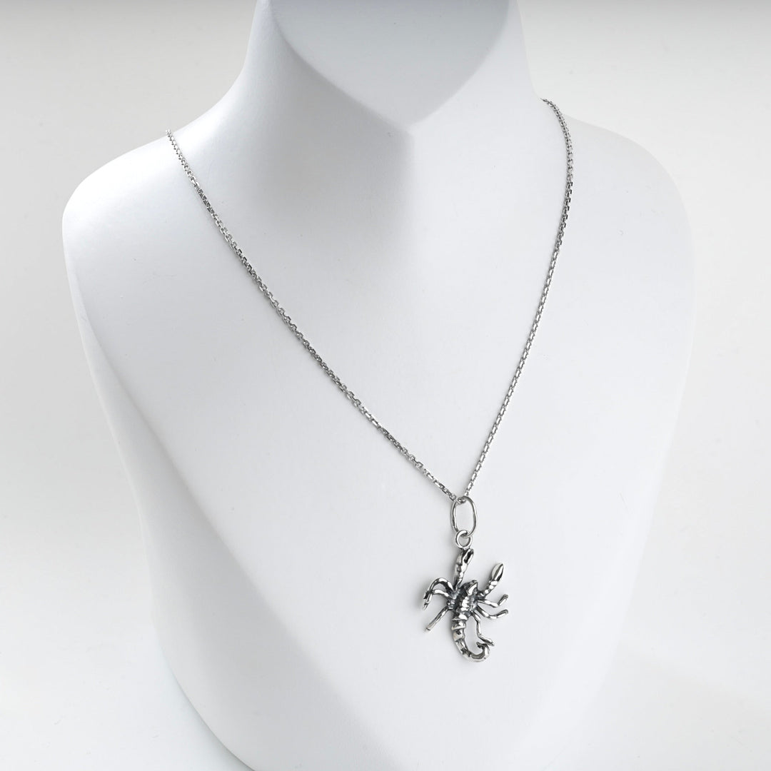 Silver 925 Sculptural Scorpion Pendant | Ukrainian Jewelry