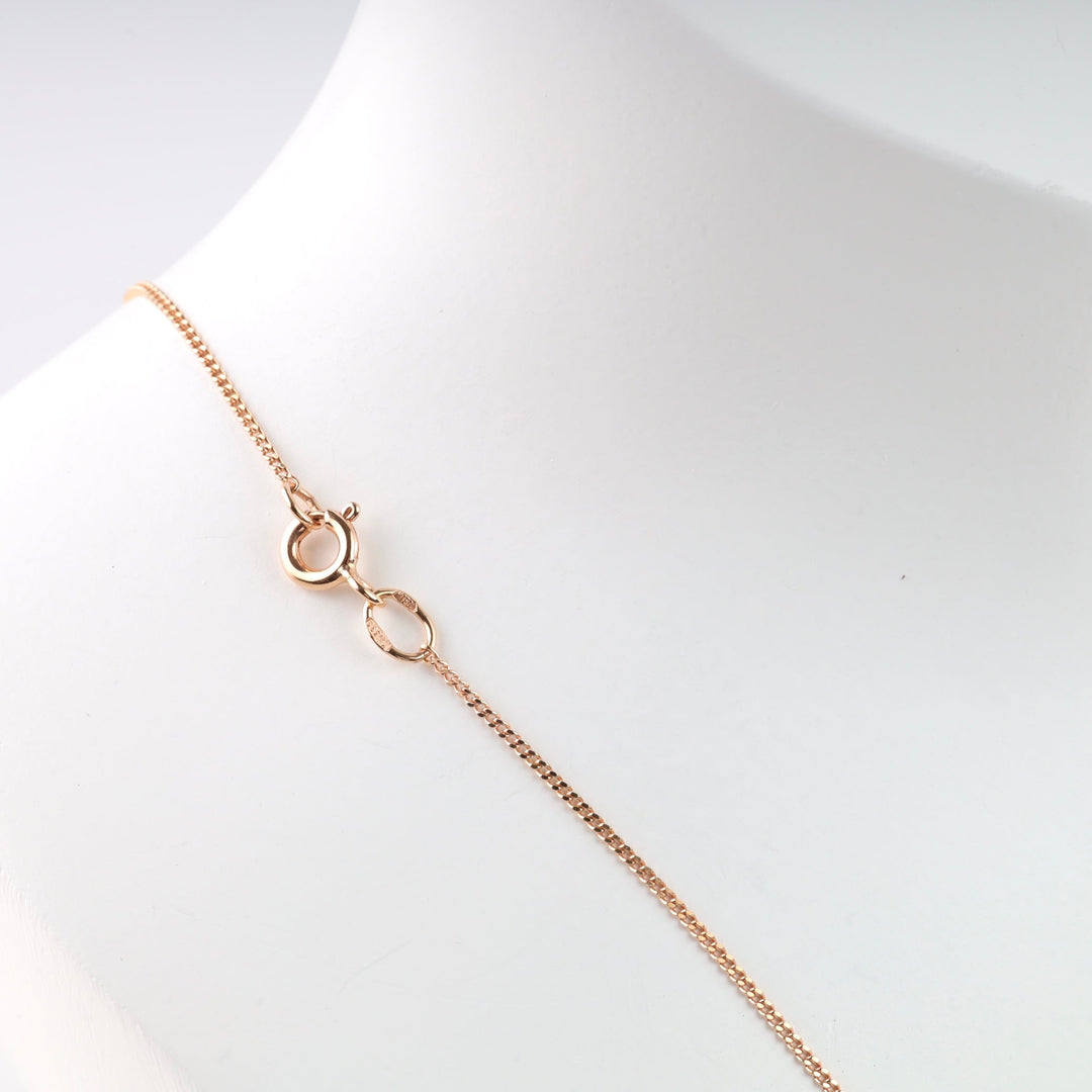 Rose Gold 585 Fine Chain Necklace | Ukrainian Jewelry