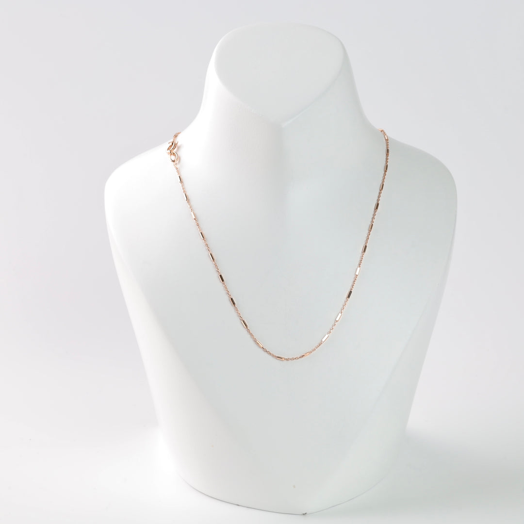 Anchor chain necklace with inserts | 585 Gold (14K) - Ukrainian Jewelry