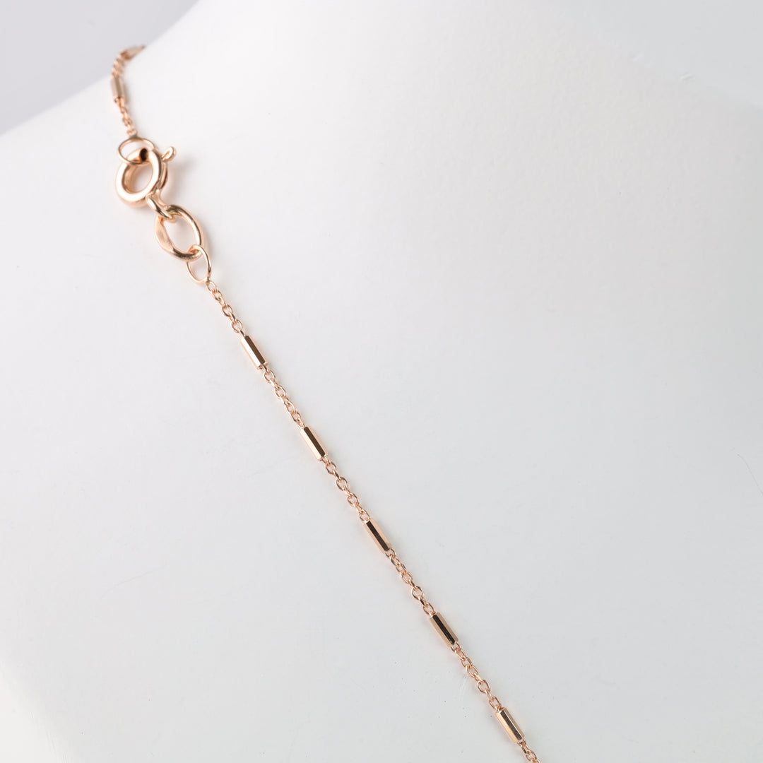 Anchor chain necklace with inserts | 585 Gold (14K) - Ukrainian Jewelry