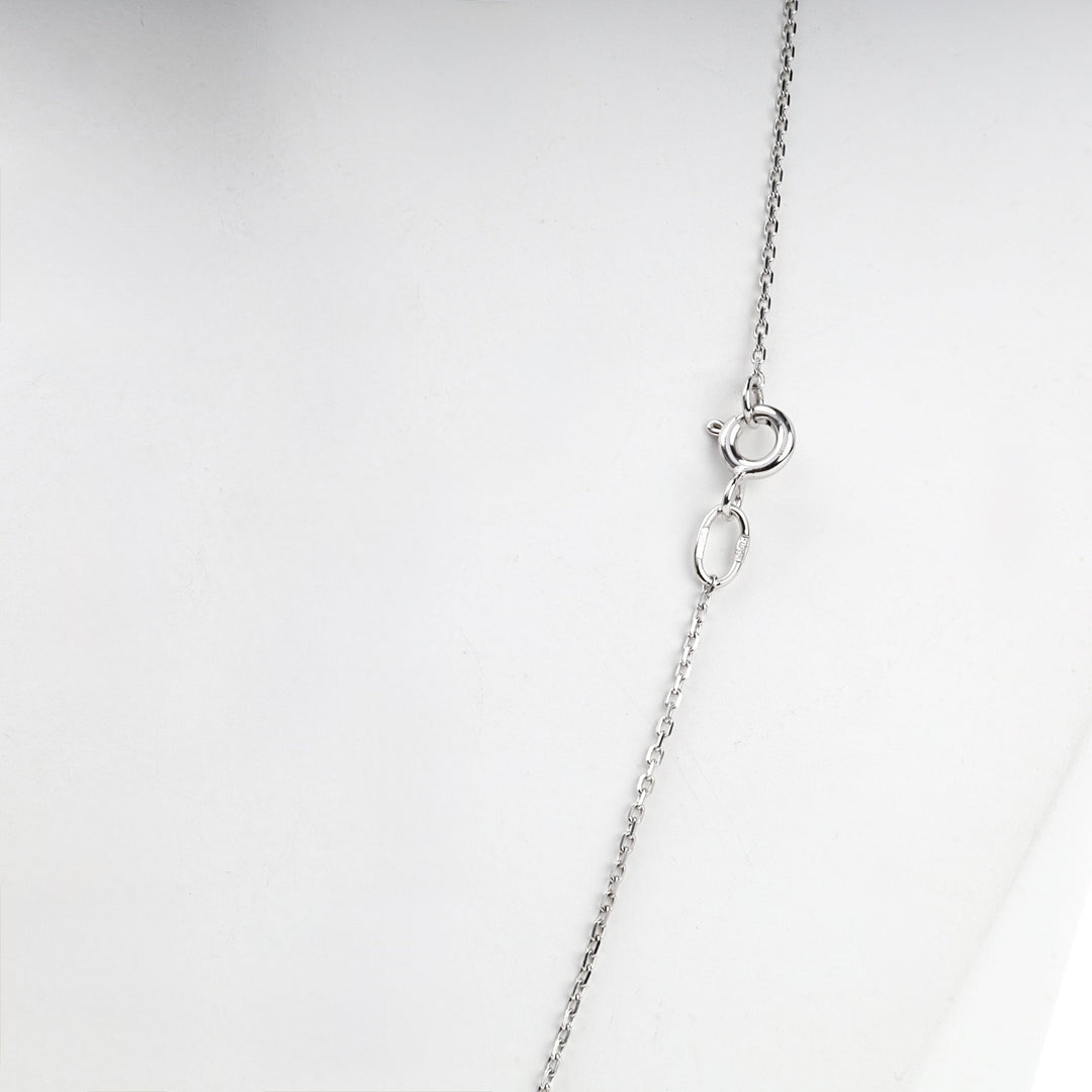 White Gold 14K (585) Fine Cable Chain Necklace | Ukrainian Jewelry