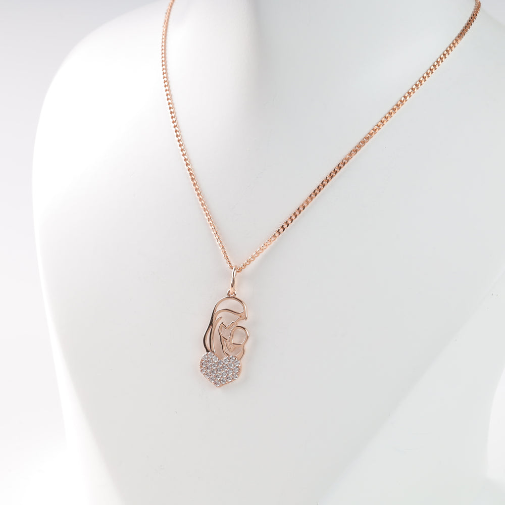 Pendant "Hugs of love" | Rose gold 585 (14K) - Ukrainian Jewelry