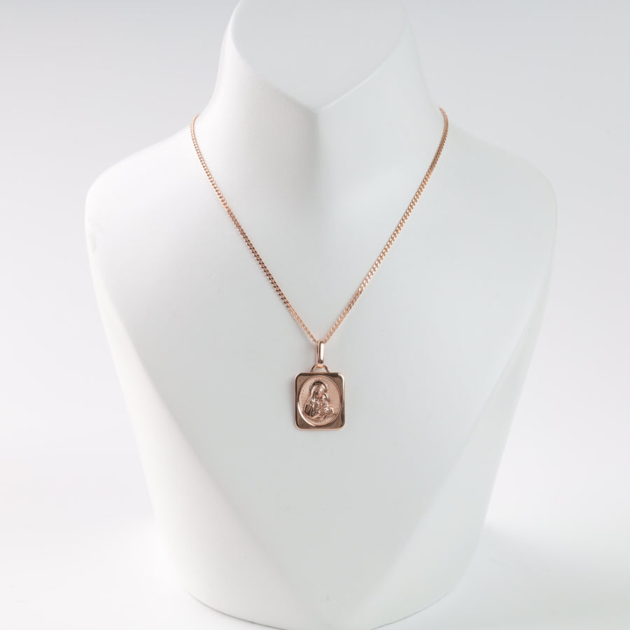 Pendant "The Virgin Mary and Jesus" | Gold 585 (14K) - Ukrainian Jewelry