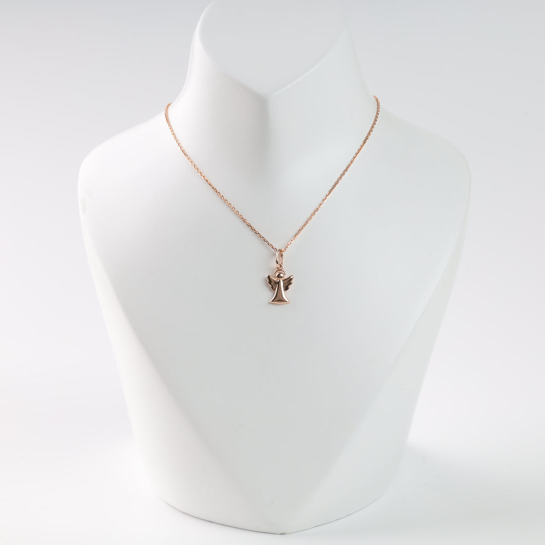 Pendant "Angel's tenderness" | Rose gold 585 (14K) - Ukrainian Jewelry