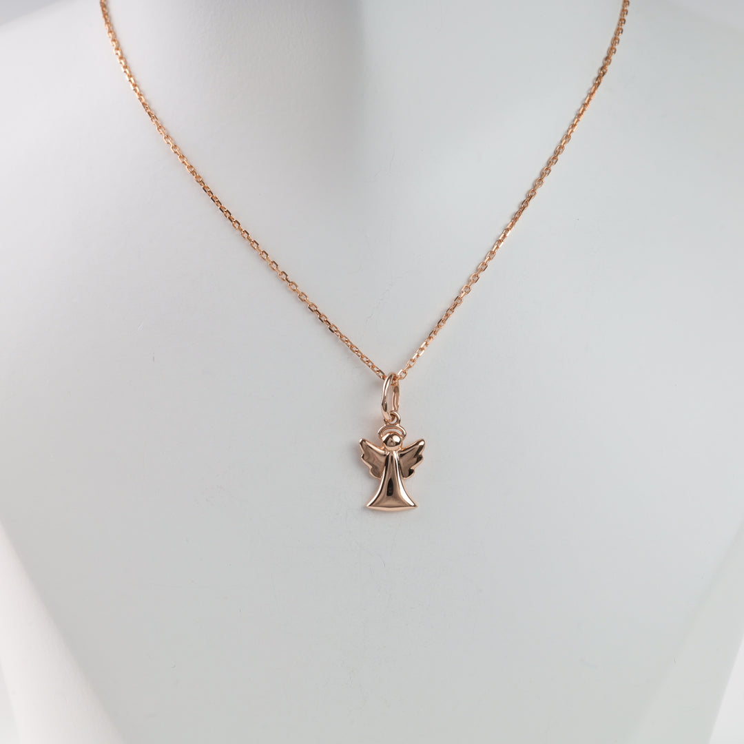 Pendant "Angel's tenderness" | Rose gold 585 (14K) - Ukrainian Jewelry