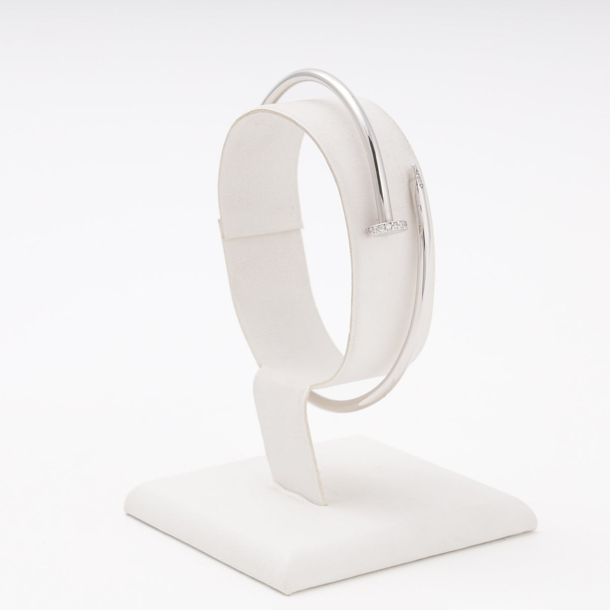 Silver 925 Rhodium Plain Rigid Bangle | Ukrainian Jewelry