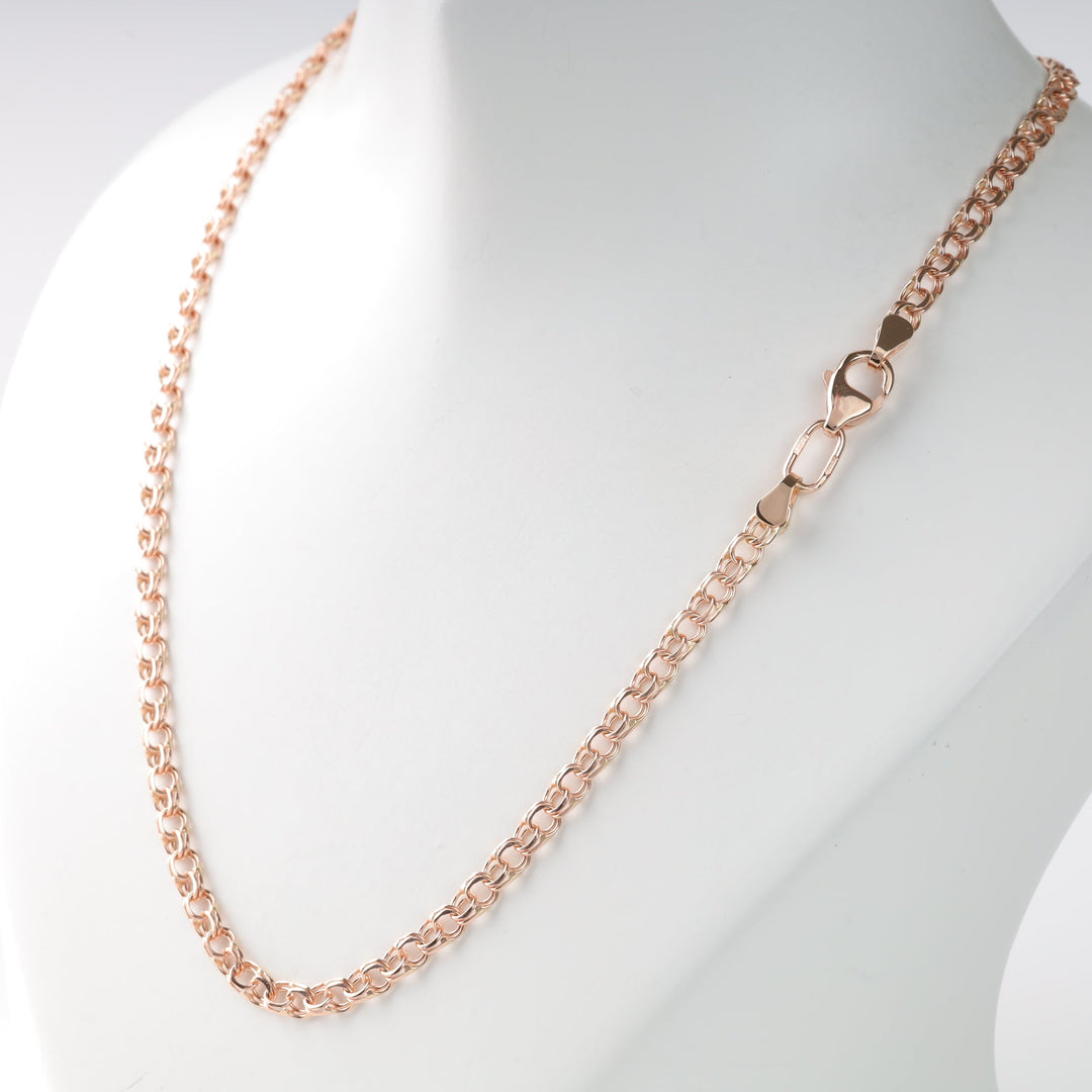 Bismarck Chain 14K (585) Rose Gold | Ukrainian Jewelry