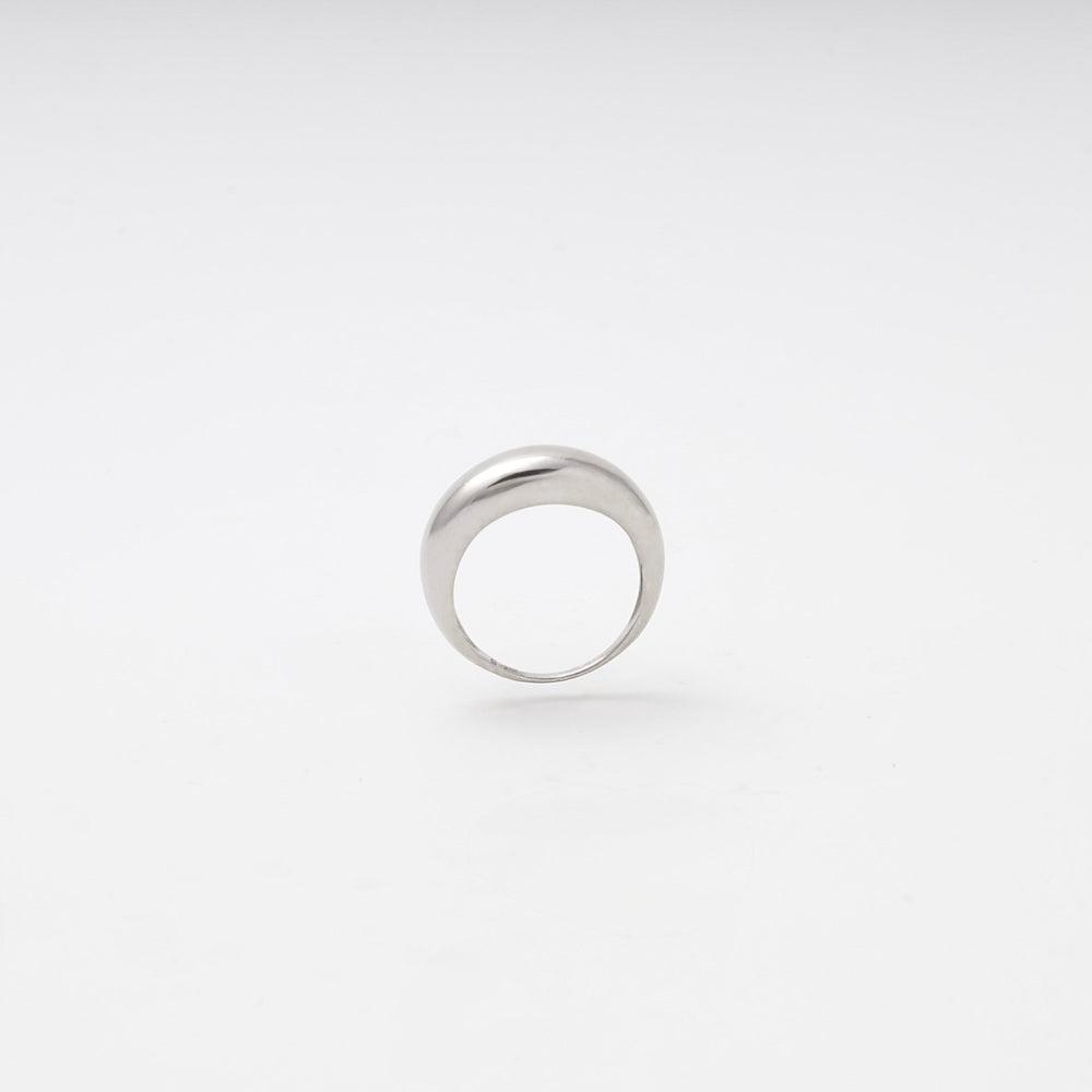 Silver 925 Dome Ring Rhodium-Plated | Ukrainian Jewelry