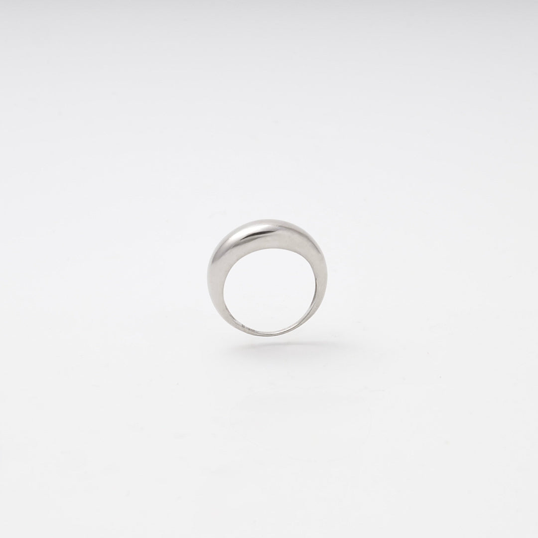 Silver 925 Dome Ring Rhodium-Plated | Ukrainian Jewelry