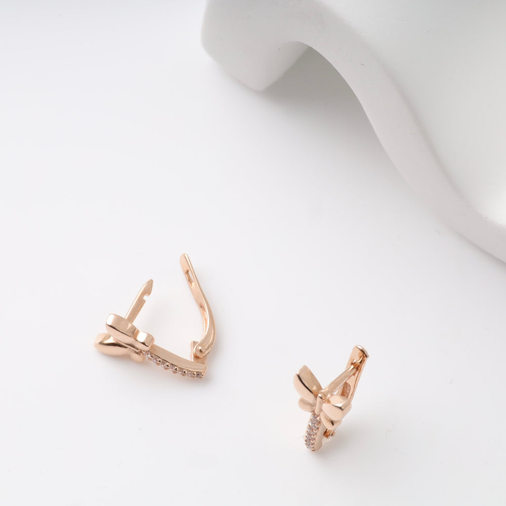 Kids Earrings Butterflies | 14 K Rose Gold (585)