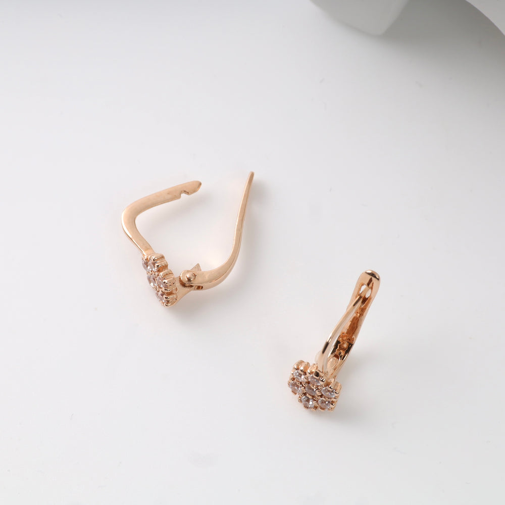 Kids Earrings Sweet Flowers | 14 K Rose Gold (585)