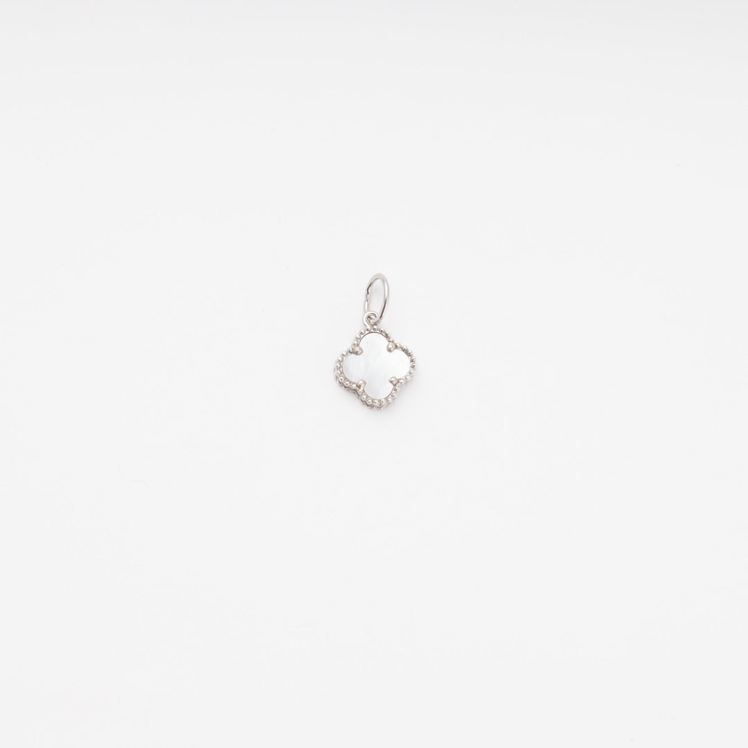 Silver 925 Clover Pendant with Mother-of-Pearl | Ukrainian Jewelry