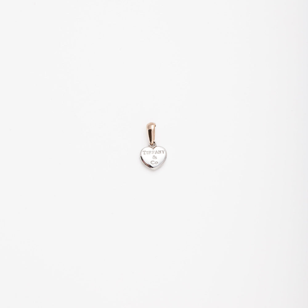 Gold 585 Two-Tone Heart Pendant, Rose and White Gold | Ukrainian Jewelry