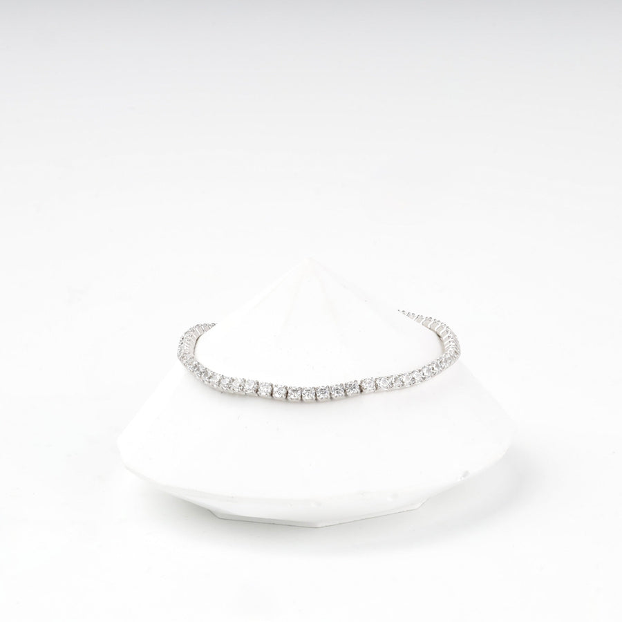 Silver 925 Adjustable Tennis Bracelet with Cubic Zirconia | Ukrainian Jewelry