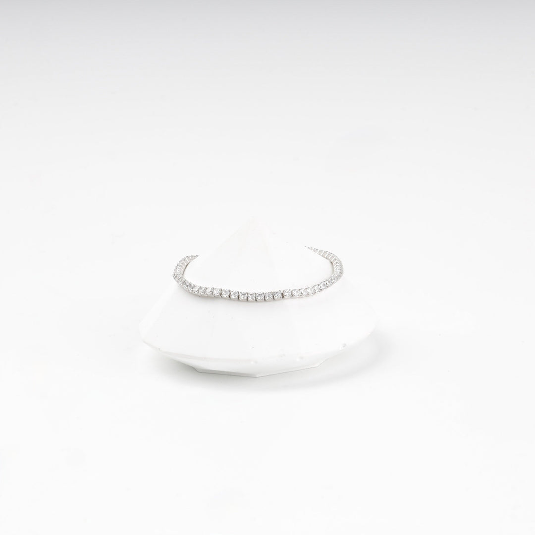 Silver 925 Adjustable Tennis Bracelet with Cubic Zirconia | Ukrainian Jewelry