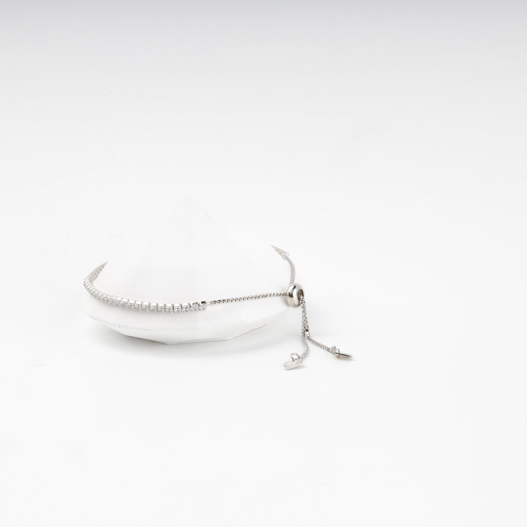 Silver 925 Adjustable Tennis Bracelet with Cubic Zirconia | Ukrainian Jewelry