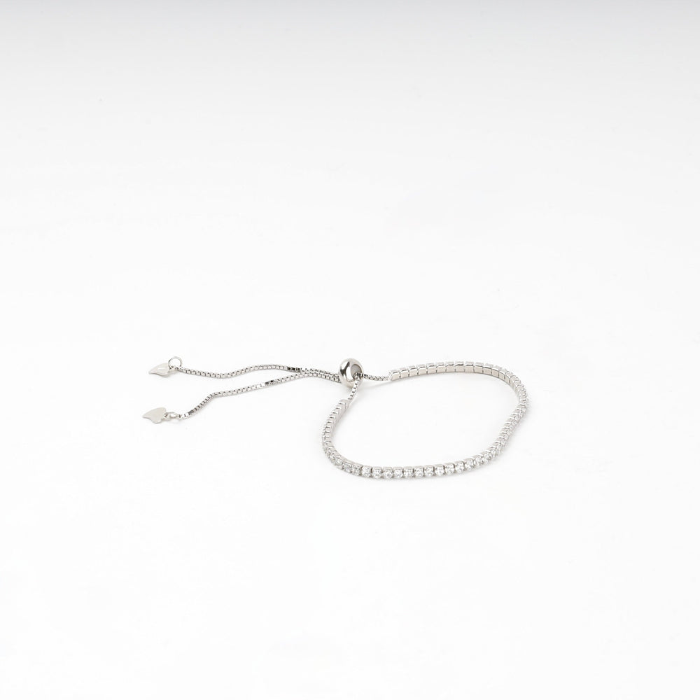 Silver 925 Adjustable Tennis Bracelet with Cubic Zirconia | Ukrainian Jewelry