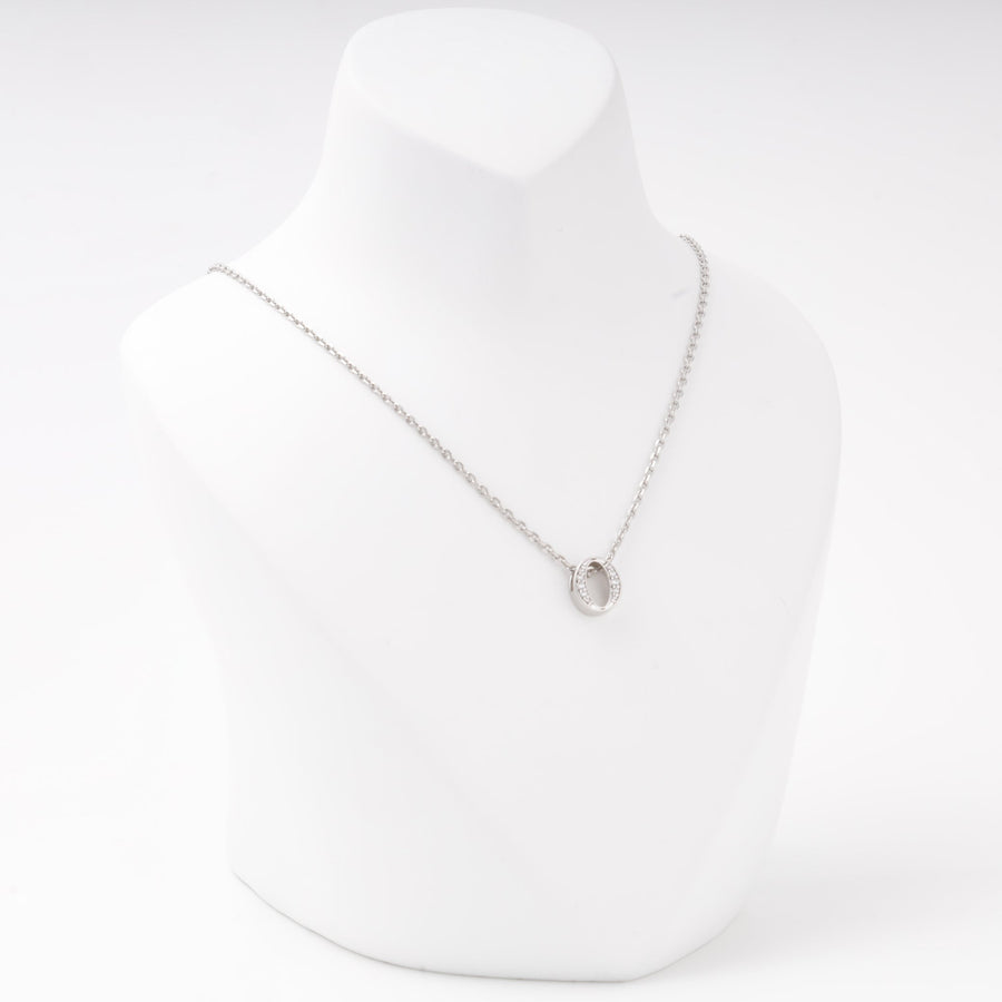 Silver 925 Oval Pendant Letter "O" with Cubic Zirconia | Ukrainian Jewelry