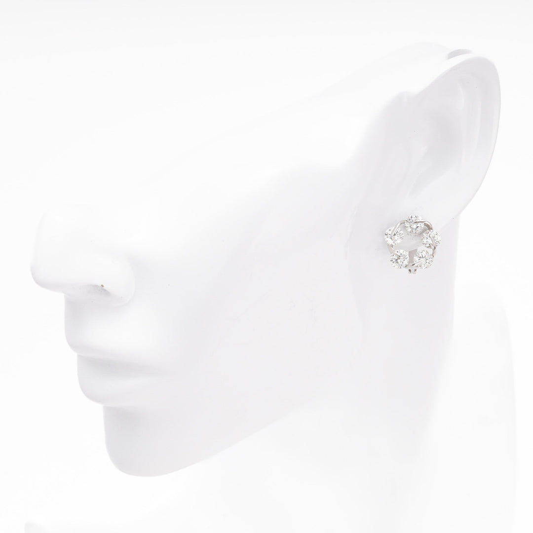 Silver 925 CZ Circle Cluster Earrings | Ukrainian Jewelry