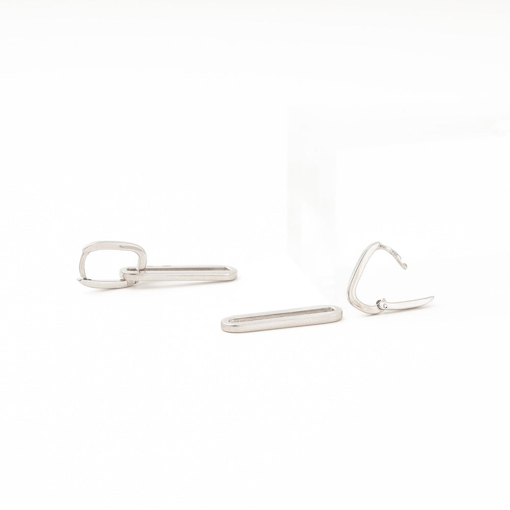 Silver 925 Convertible Earrings, Geometric Drop | Ukrainian Jewelry