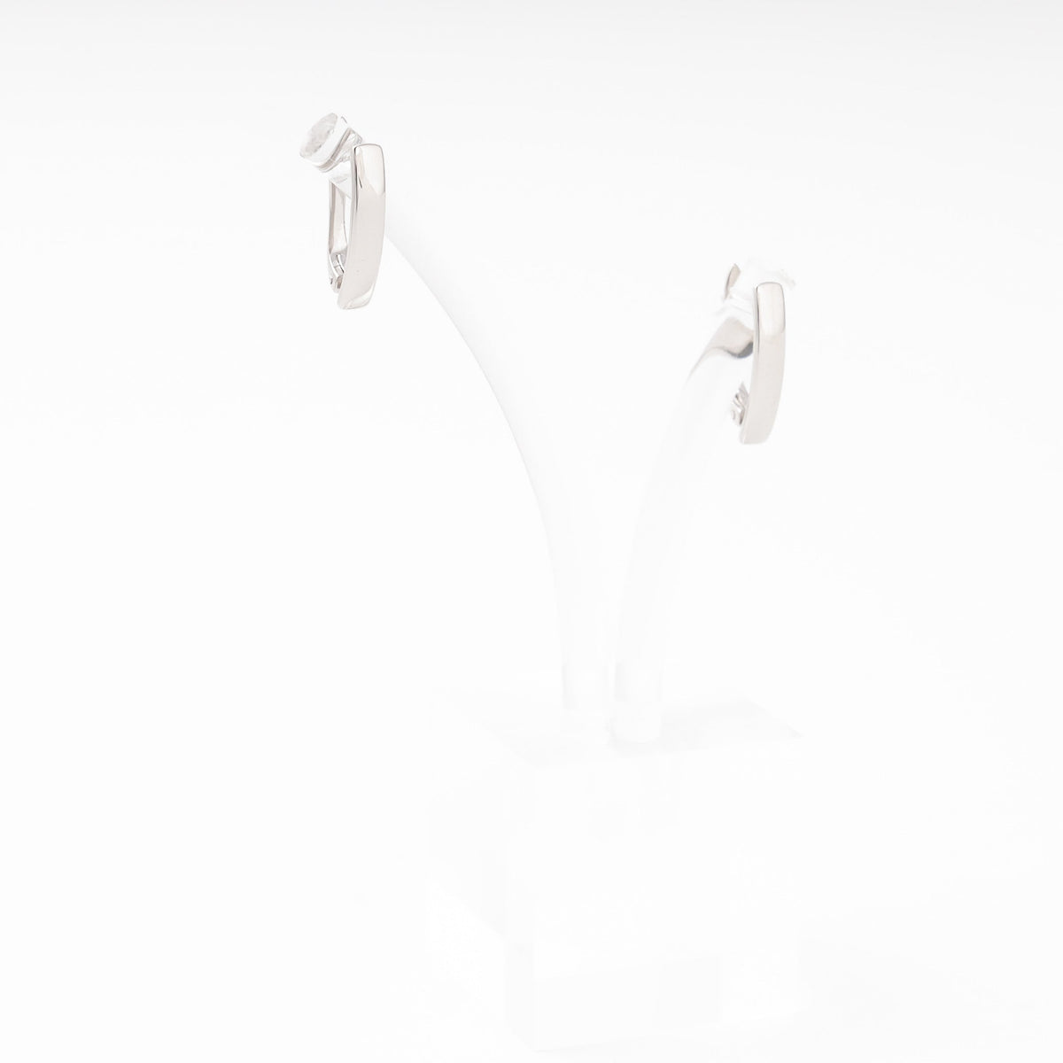 Silver 925 Polished Oval Earrings | Ukrainian Jewelry