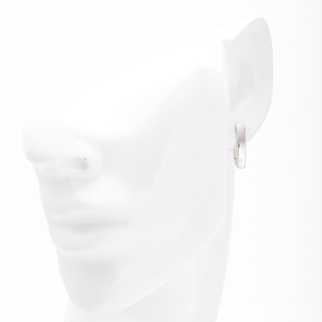 Silver 925 Polished Oval Earrings | Ukrainian Jewelry