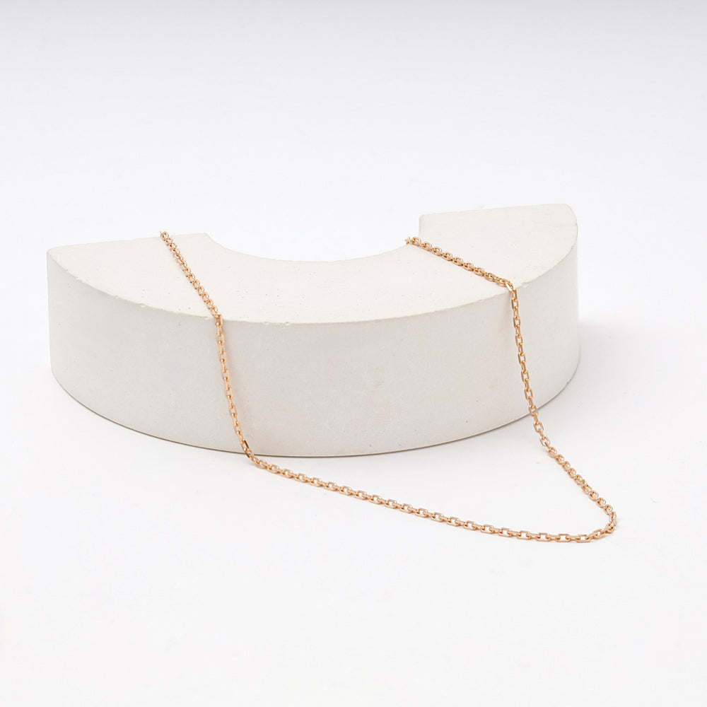 Rose Gold 585 (14K) Cable Chain Necklace | Ukrainian Jewelry