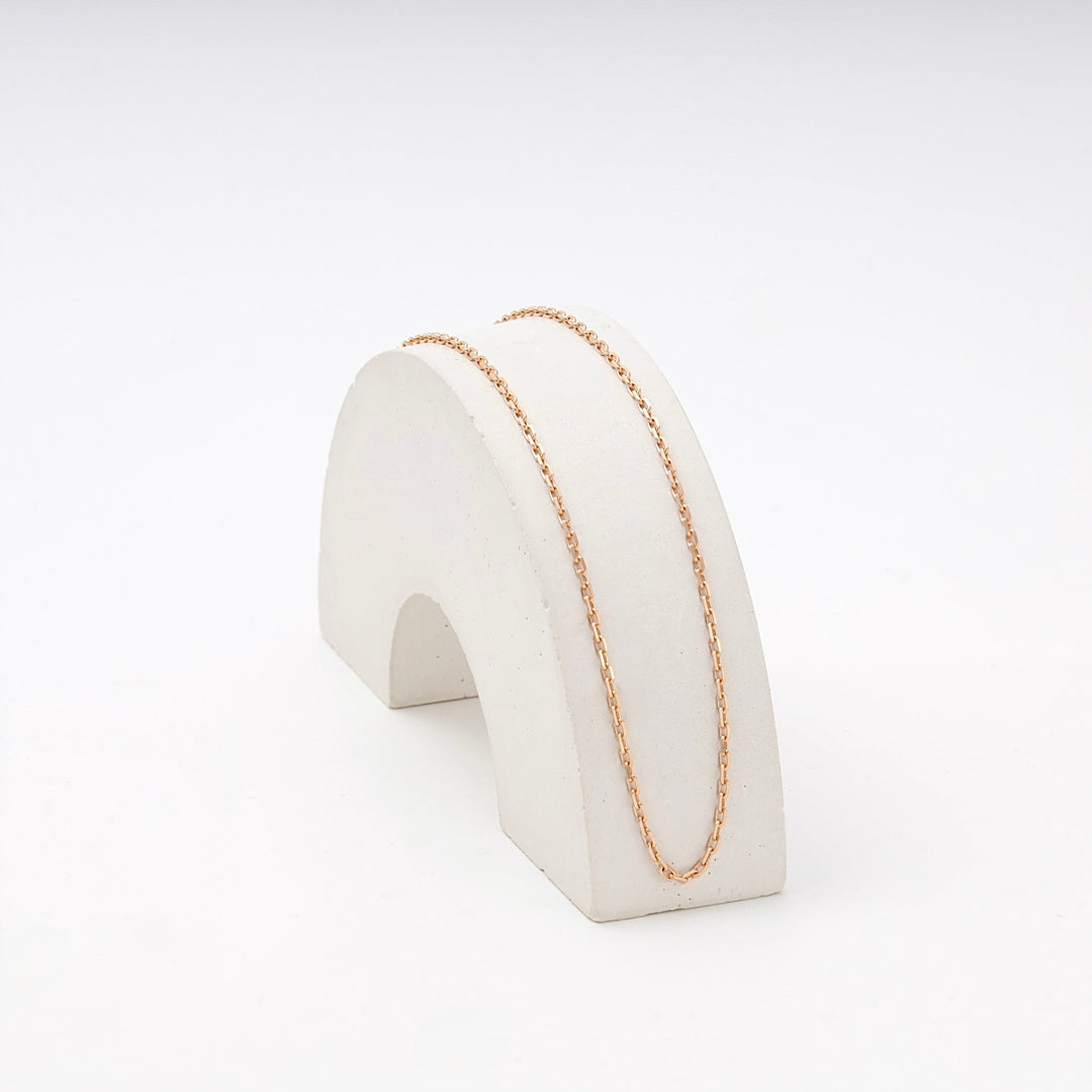 Rose Gold 585 (14K) Cable Chain Necklace | Ukrainian Jewelry
