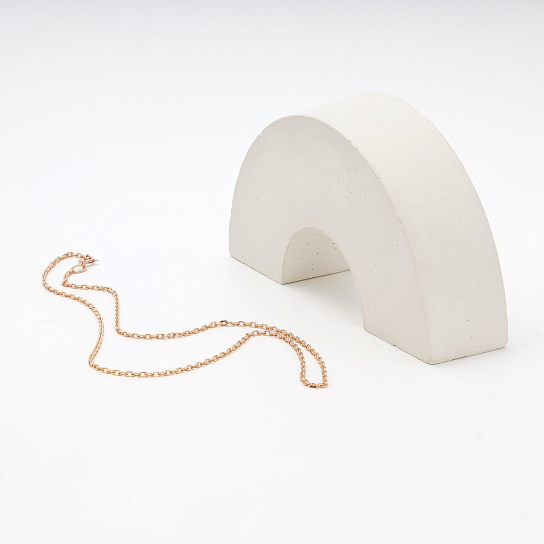 Rose Gold 585 (14K) Cable Chain Necklace | Ukrainian Jewelry